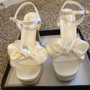 White high heels